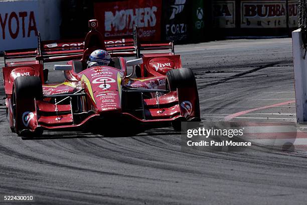 Long Beach, CA Scott Dixon in the Target Chip Ganassi Racing Chevrolet on track during the Verizon IndyCar Series Toyota Grand Prix of Long Beach on...