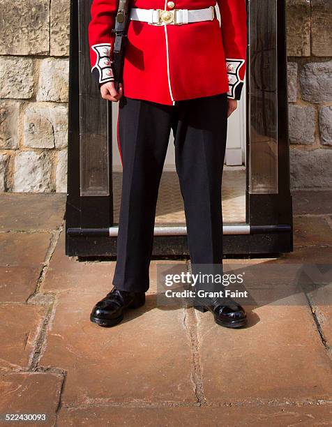 detail view guard - royal guard uniform photos et images de collection