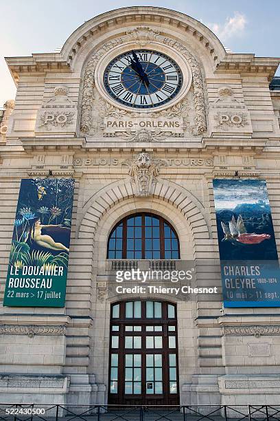 The clock of the Orsay museum is seen on April 19, 2016 in Paris, France. The clock of the Orsay museum is one of the few remnants of the days when...