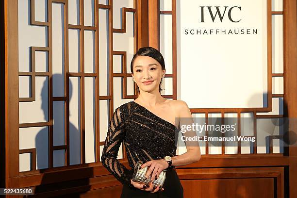 Ambassador Zhou Xun attends the IWC "For the love of Cinema" Gala Dinner at the Beijing International Film Festival, during which the Swiss luxury...