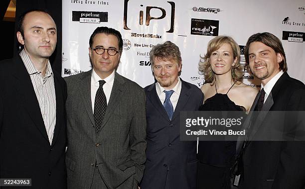 Producer Peter Bahlawanian, actors Andy Garcia and Dave Foley and producers Kerry David and Jon Gunn attend the 3rd Annual IndieProducer Awards Gala...