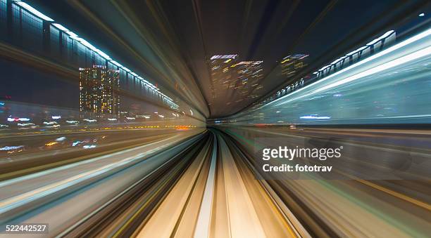 speed - train in tokyo - fast train stock pictures, royalty-free photos & images