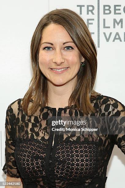 Producer Heather Kasprzak attends the "Fear, Inc." Premiere during the 2016 Tribeca Film Festival at Regal Battery Park Cinemas on April 15, 2016 in...