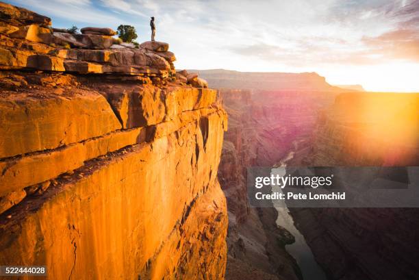 sunrise in toroweap overlook - toroweap point stock pictures, royalty-free photos & images