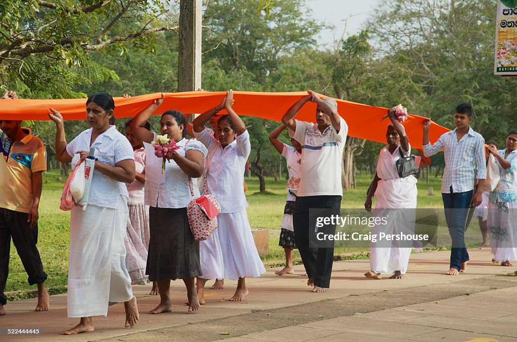 Procession of pilgrims