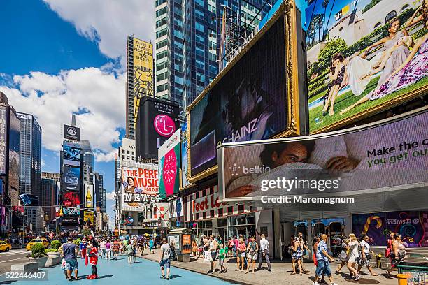times square - times square daytime stock pictures, royalty-free photos & images