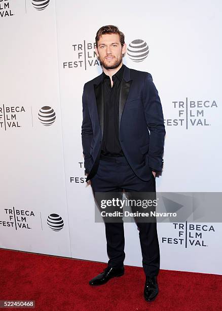 Actor Alex Pettyfer attends 'Elvis & Nixon' Premiere - 2016 Tribeca Film Festival at John Zuccotti Theater at BMCC Tribeca Performing Arts Center on...