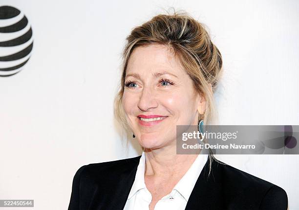 Actress Edie Falco attends 'Elvis & Nixon' Premiere - 2016 Tribeca Film Festival at John Zuccotti Theater at BMCC Tribeca Performing Arts Center on...