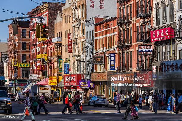 chinatown, bowery - lower east side manhattan stock pictures, royalty-free photos & images