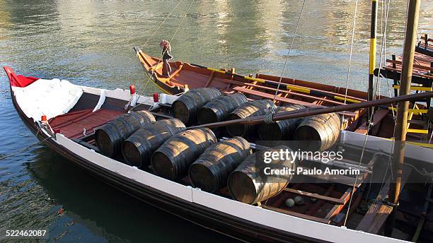 wine boat douro river - douro river bildbanksfoton och bilder