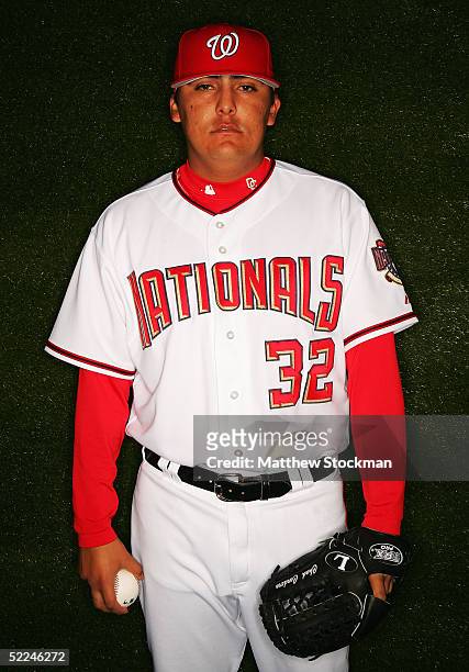 Chad Cordero of the Washington Nationals poses for a portrait during Nationals Photo Day at Space Coast Stadium on February 26, 2005 in Melbourne,...