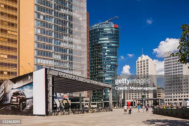 view of potsdamer platz (square) - berlin foto e immagini stock