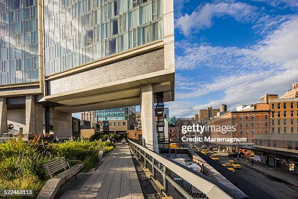 the high line elevated park - high line stock pictures, royalty-free photos & images