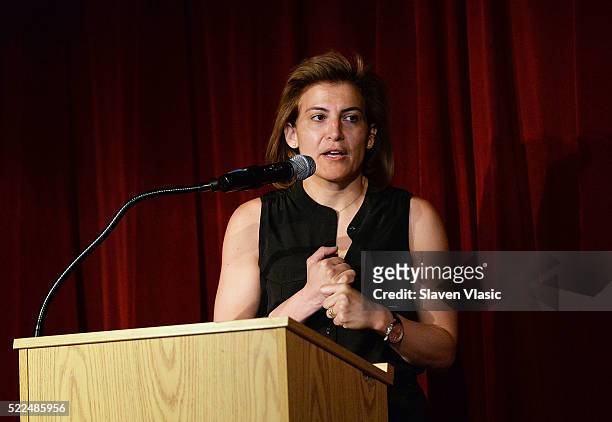 Genna Terranova attends Directors Brunch at 2016 Tribeca Film Festival at City Winery on April 19, 2016 in New York City.