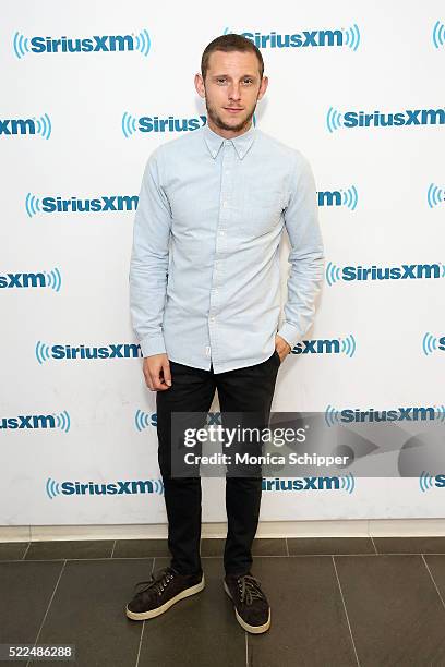 Actor Jamie Bell visits SiriusXM Studio on April 19, 2016 in New York City.