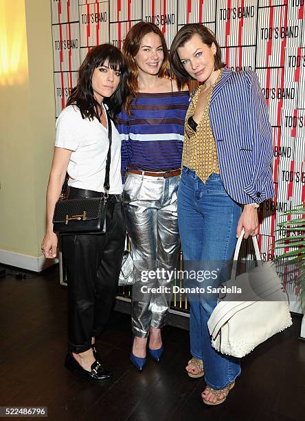 Actresses Selma Blair, Michelle Monaghan and Milla Jovovich attend Baby2Baby Luncheon hosted by Kelly Sawyer & TOD'S at Chateau Marmont on April 19,...