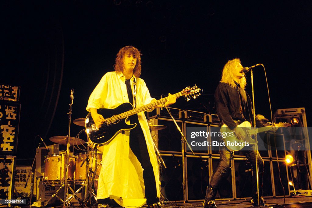 Cheap Trick performing at Madison Square Garden in New York City on ...