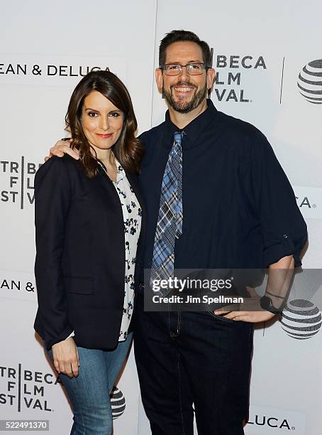 Actress/writer Tina Fey and writer Damian Holbrook attend the Tribeca Talks Storytellers: Tina Fey with Damian Holbrookthe during the 2016 Tribeca...