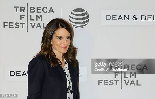 Actress/writer Tina Fey attends the 2016 Tribeca Film Festival- Tribeca Talks Storytellers:Tina Fey with Damian Holbrook at John Zuccotti Theater at...