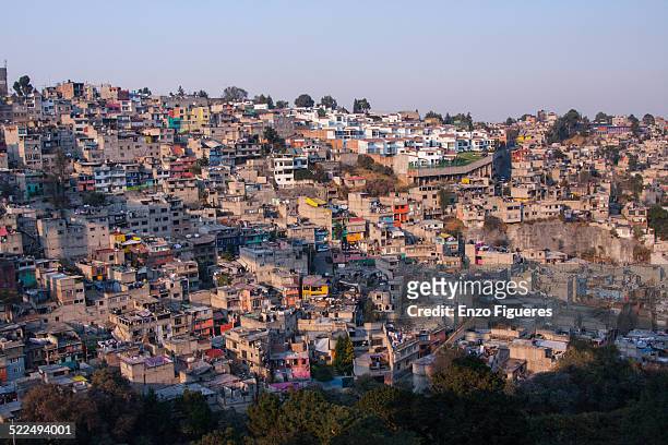 latin american cityscapes - mexico slums stock pictures, royalty-free photos & images