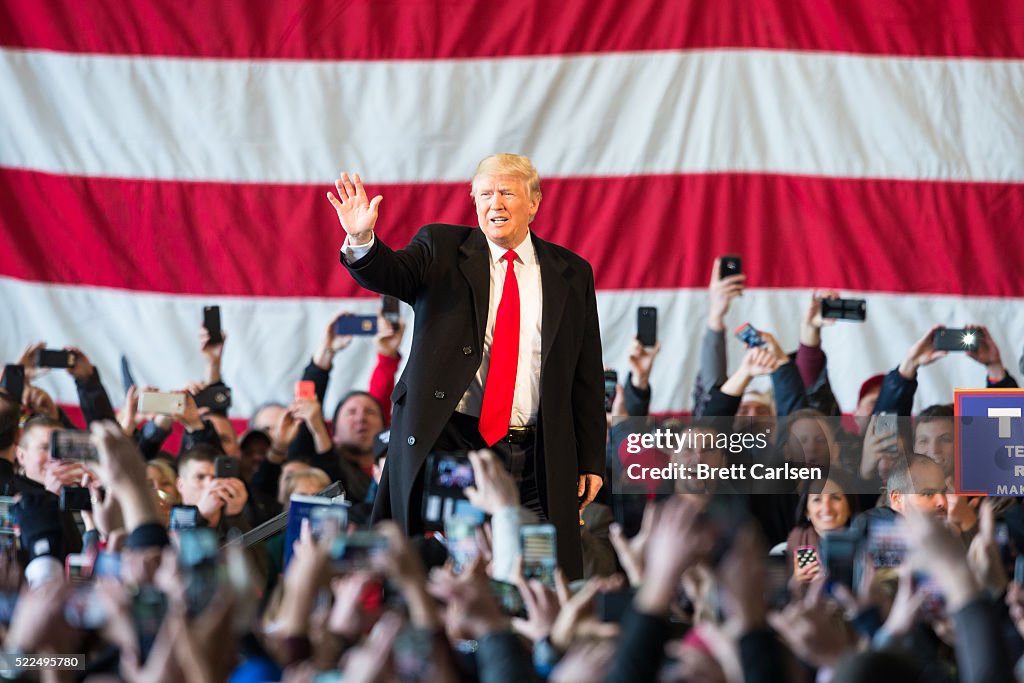 Donald Trump Holds Campaign Rally In Rochester, NY