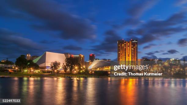 australias cities & landmarks - adelaide night stock pictures, royalty-free photos & images