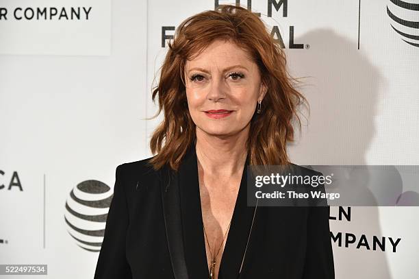 Susan Sarandon attends "The Meddler" Premiere during the 2016 Tribeca Film Festival at BMCC John Zuccotti Theater on April 19, 2016 in New York City.