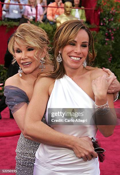 Television personalities Joan Rivers and Melissa Rivers on the red carpet at the 77th Annual Academy Awards at the Kodak Theater on February 27, 2005...