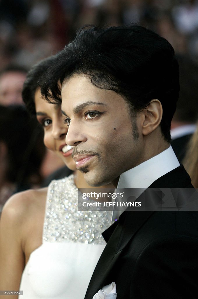 Performer Prince arrives for the 77th Ac