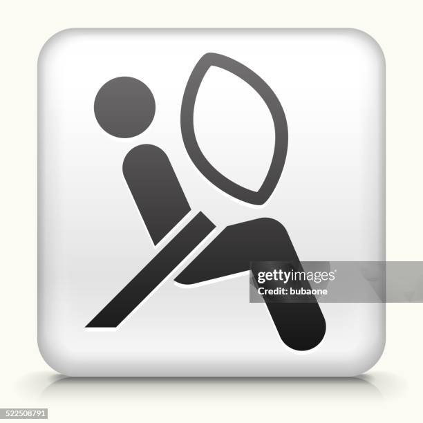 square button with airbag test - airbag test stock illustrations