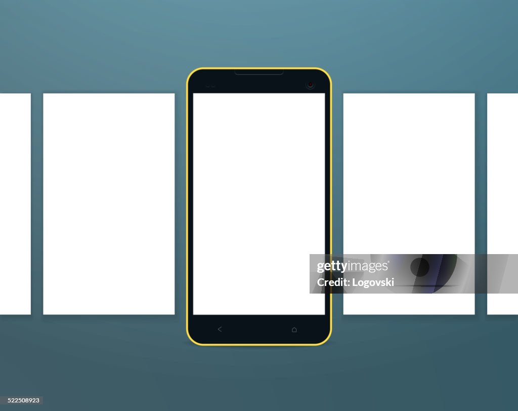Handphone Screen Vector Phone Screens High-Res Vector Graphic - Getty Images