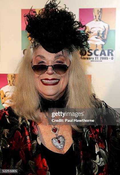 Actress Sylvia Miles attends the official New York celebration of the Academy Awards at Gabriel's February 27, 2005 in New York City.