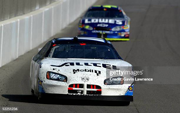 Ryan Newman drives the Alltel Dodge during the NASCAR Nextel Cup Auto Club 500 on February 27, 2005 at the California Speedway in Fontana, California.