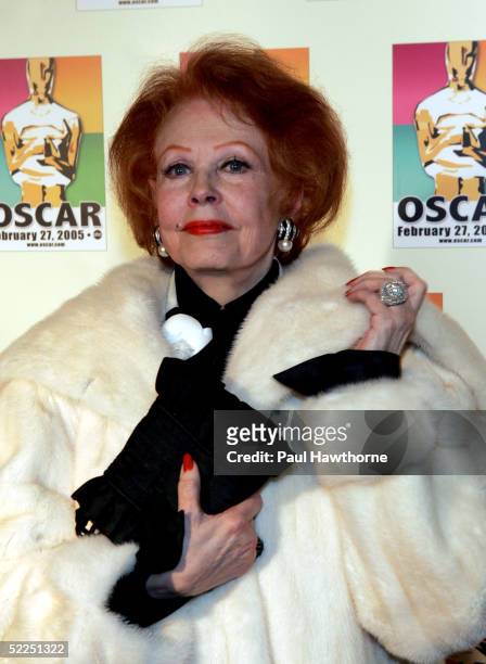 Actress Arlene Dahl attends the official New York celebration of the Academy Awards at Gabriel's February 27, 2005 in New York City.