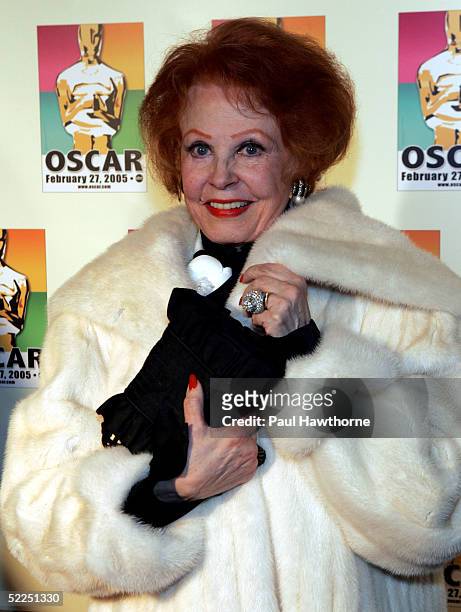 Actress Arlene Dahl attends the official New York celebration of the Academy Awards at Gabriel's February 27, 2005 in New York City.