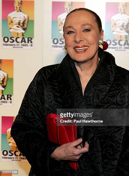 Actress Rita Gam attends the official New York celebration of the Academy Awards at Gabriel's February 27, 2005 in New York City.