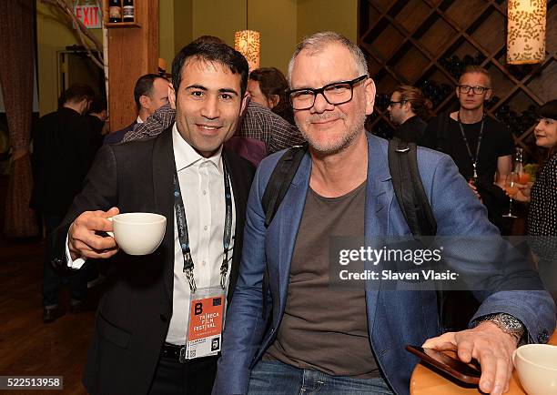 Halkawt Mustafa and guest attend Directors Brunch at 2016 Tribeca Film Festival at City Winery on April 19, 2016 in New York City.