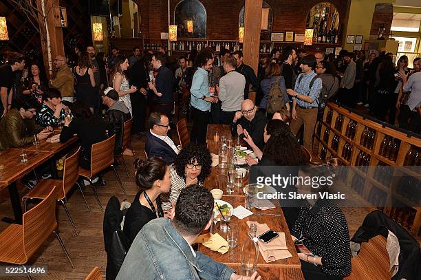 View of atmosphere at Directors Brunch at 2016 Tribeca Film Festival at City Winery on April 19, 2016 in New York City.