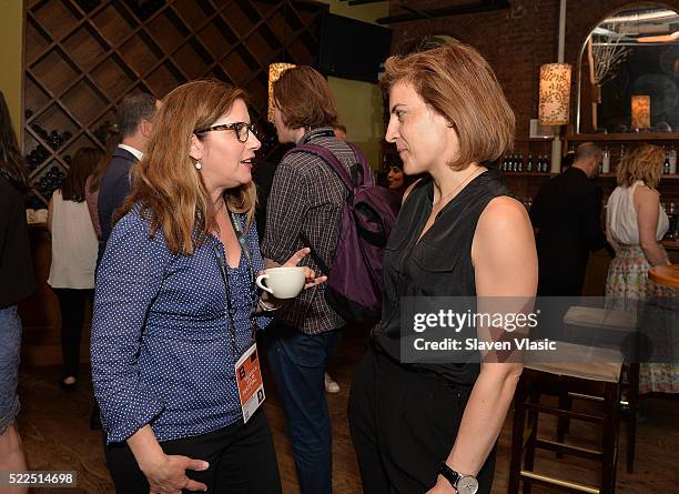 Genna Terranova and guest attend Directors Brunch at 2016 Tribeca Film Festival at City Winery on April 19, 2016 in New York City.