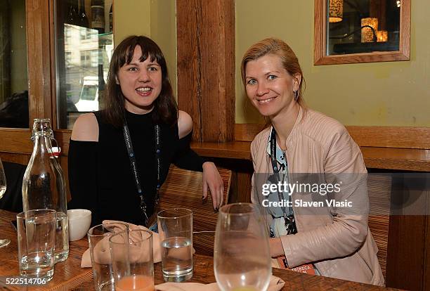 View of atmosphere at Directors Brunch at 2016 Tribeca Film Festival at City Winery on April 19, 2016 in New York City.