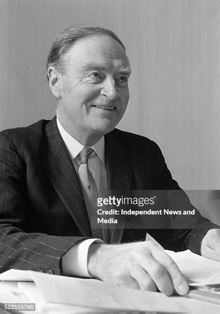 Taoiseach Mr. Liam Cosgrave in his office in Government Buildings. . . 373-438.