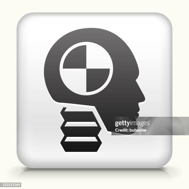 square button with car test dummy royalty free vector art - car crash test dummy stock illustrations