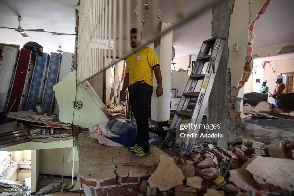 Earthquake's aftermath in Ecuador