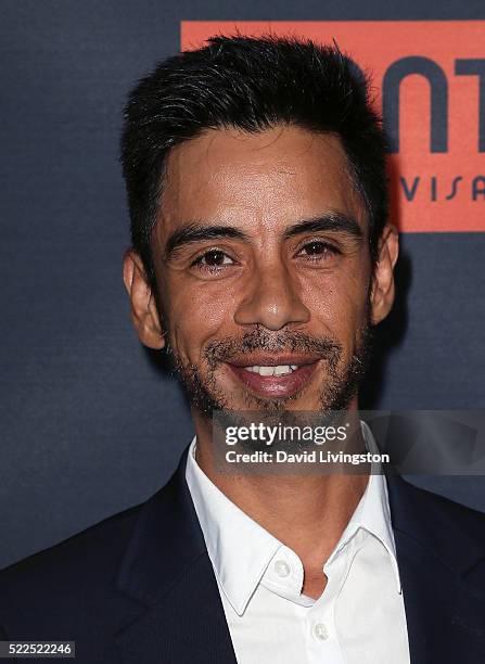 Actor Hector Jimenez attends the premiere of Pantelion Films' "Compadres" at ArcLight Hollywood on April 19, 2016 in Hollywood, California.
