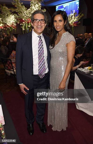 Honoree Farr Nezhat, MD and EFA co-founder and host Padma Lakshmi attend the 8th Annual Blossom Ball benefiting the Endometriosis Foundation of...