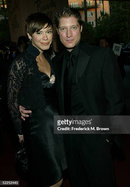 Producer Kim Matuka and actor Sean Kanan attend the 15th Annual "Night of 100 Stars" Oscar Party at the Beverly Hills Hotel on February 27, 2005 in...