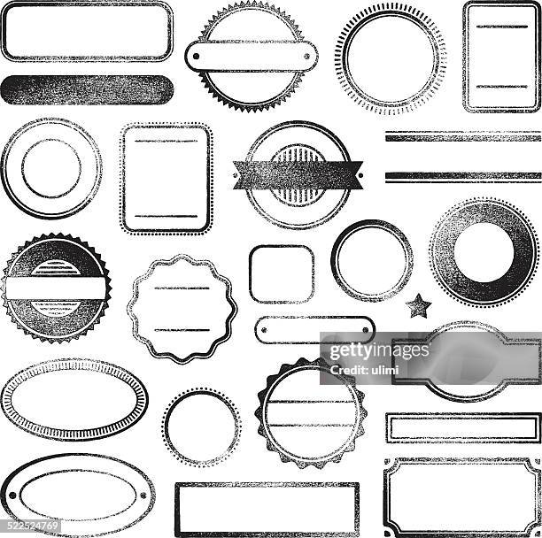 illustrations, cliparts, dessins animés et icônes de tampons en caoutchouc - rectangle