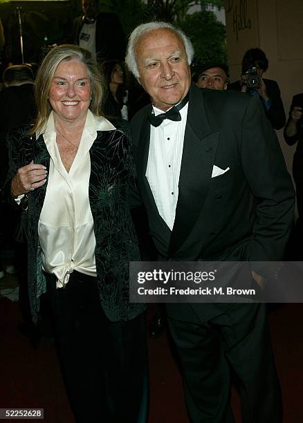 Actor Robert Loggia and guest attend the 15th Annual "Night of 100 Stars" Oscar Party at the Beverly Hills Hotel on February 27, 2005 in Beverly...