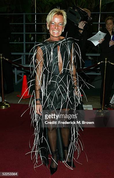 Guest from Switzerland arrives at the 15th Annual "Night of 100 Stars" Oscar Party at the Beverly Hills Hotel on February 27, 2005 in Beverly Hills,...