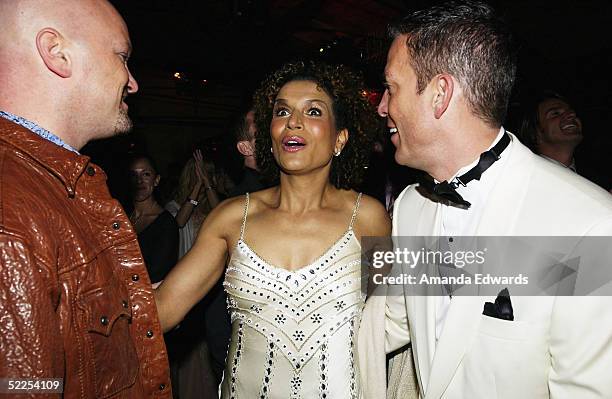 Actress Lucia Rijker cheers as "Million Dollar Baby" is named Best Picture at The Abbey / Esquire Magazine "The Envelope Please" Oscar Viewing Party...